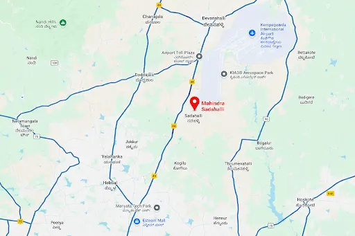 Mahindra Sadahalli location